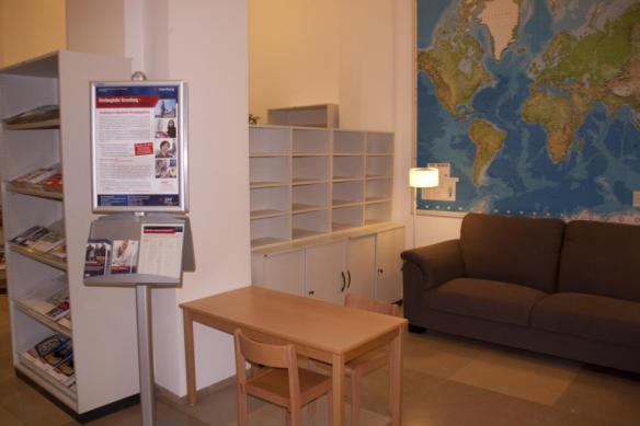 Wartebereich welcome-center/Handelskammer vor der Füllung