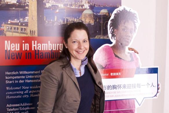 Fr.Steller, Leiterin des welcome-center Hamburg